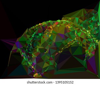 Low polygonal mosaic texture. Abstract pattern