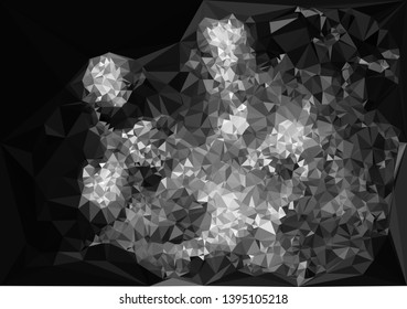 Low polygonal mosaic texture. Abstract pattern