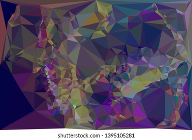 Low polygonal mosaic texture. Abstract pattern