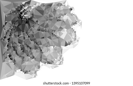 Low polygonal mosaic texture. Abstract pattern