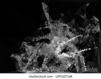 Low polygonal mosaic texture. Abstract pattern