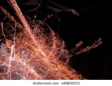 Low polygonal mosaic texture. Abstract pattern. 