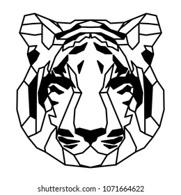 Low Polygonal Portrait Tiger Nice Vector Stock Vector (Royalty Free ...