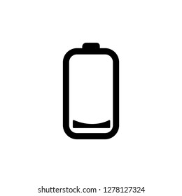 Low Power Battery Icon - Vector