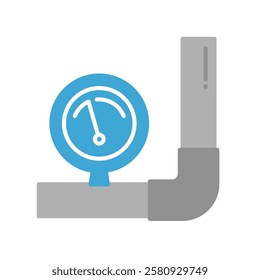 low pressure flat icon illustration