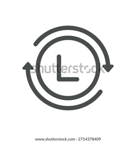 Low Pressure Weather System Icon, cyclone depression and unsettled stormy forecast, linear thin isolated sign