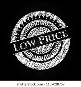 Low Price chalkboard emblem on black board