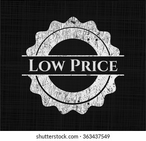 Low Price with chalkboard texture