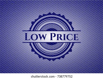 Low Price emblem with jean texture