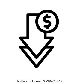 Low Price Icon Vector Symbol Design Illustration
