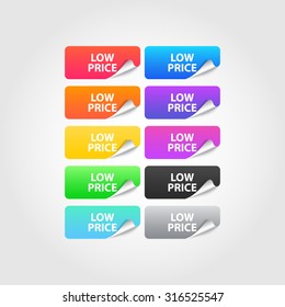 Low Price labels set