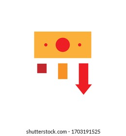 low price line illustration icon on white background