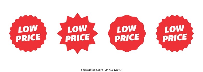 low price set sale sticker