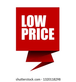 low price sticker,label, banner.red color