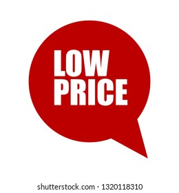 low price sticker,label, banner.red color