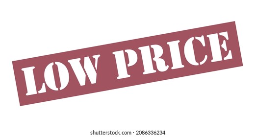  LOW-PREIS-Vektorstempel. Weiß einzeln

