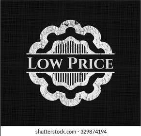 Low Price written with chalkboard texture