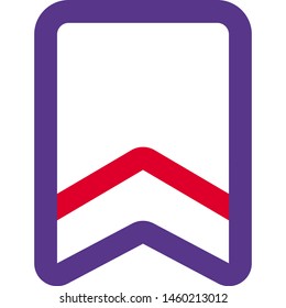 Low rank home guard of single strip uniform badge
