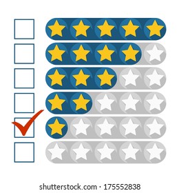 Low rating concept, vector illustration