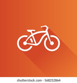 Low rider bicycle icon in Metro user interface color style. Sport urban transportation