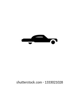 low rider car icon solid. vehicle and transportation icon stock. vector illustration