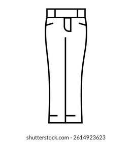 low rise pants apparel line icon vector. low rise pants apparel sign. isolated contour symbol black illustration