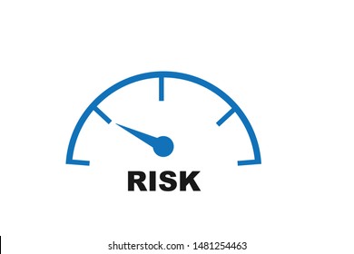 Low Risk Icon Vector On White Background 