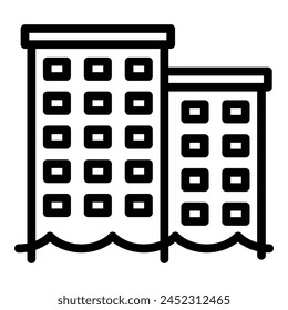 Low sea level icon outline vector. Climate change. Global flood