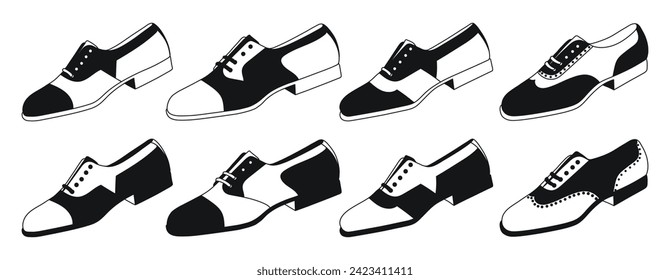 Low shoe model sketch, isolated vector
