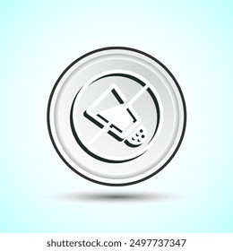 Low Sodium Icon Button Design Illustration