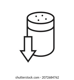 Design-Vektorgrafik-Design mit niedrigem Natriumsymbol