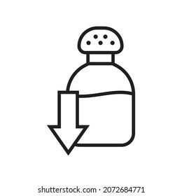 Low sodium icon design vector illustration