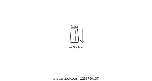Low-Sodium-Symbol - einfache und vielseitige Vektorgrafik