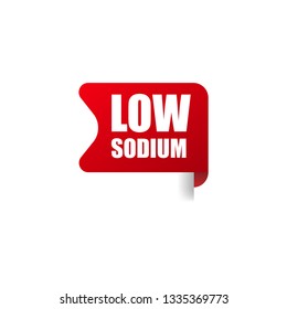 Low Sodium Label Sign Stickers Stock Vector (Royalty Free) 1335369773 ...