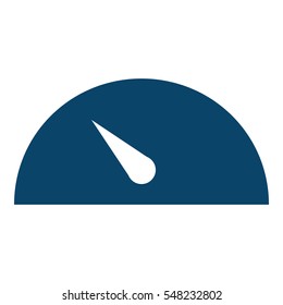 Low speed illustration - Flat design icon - blue