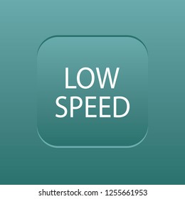 Low speed vector button, web design element