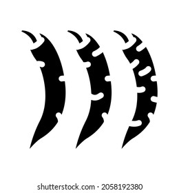 low spicy pepper food taste glyph icon vector. low spicy pepper food taste sign. isolated contour symbol black illustration