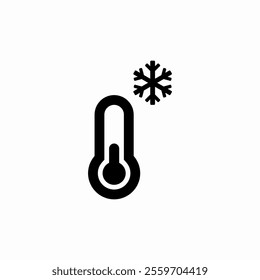 low temperature cold icon sign vector