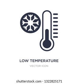 low temperature icon on white background. Simple element illustration from Networking concept. low temperature sign icon symbol design.