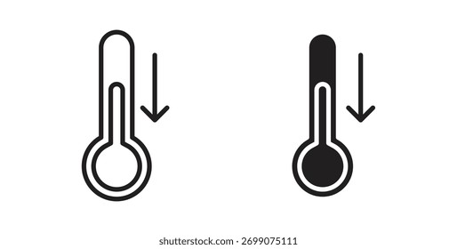 Low Temperature icon simple flat trend modern graphic design abstract logotype