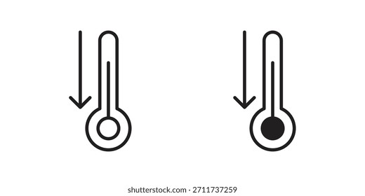 Low Temperature icon in simple modern vector format. EPS icon pack