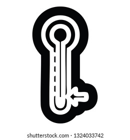 símbolo de icono de baja temperatura