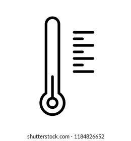 Low temperature icon in trendy flat style isolated on grey background. Website pictogram. Internet symbol for your web site design, logo, app, UI. Vector illustration, EPS10.
