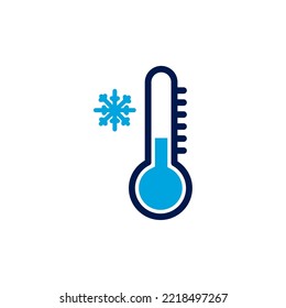 low temperature icon vector image with white background
