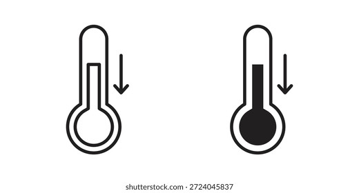 Design de logotipo de ícones de baixa temperatura, Ícones de pictograma