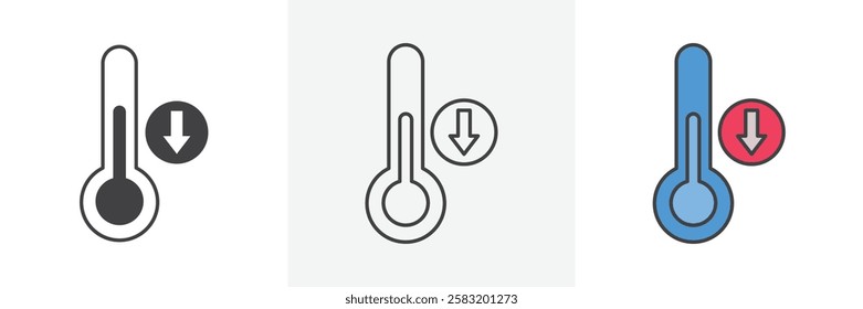 Low Temperature icons pack for website designs