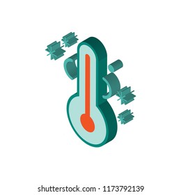 Low temperature isometric left top view 3D icon