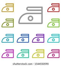 Low temperature multi color icon. Simple thin line, outline vector of laundry icons for ui and ux, website or mobile application