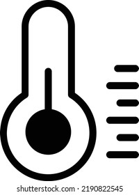 Low Temperature With Outline Style, Weather Sign And Symbol Isolated On White Background
Description