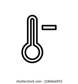 Low temperature simple icon vector. Flat design.ai